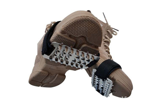 26-tandade isdubbar för halkskydd, klättring, snö och lera Halkskyddsplattor i rostfritt stål Snödubbar i manganstål