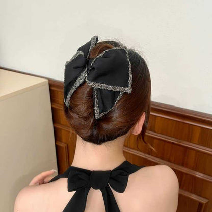 💕1+1 gratis💕Elegant stor hårklämma med roset