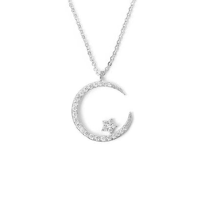 Produkt A✨Halsband med månstjärna🌙