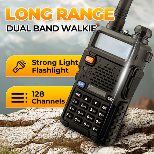 🔥📡 UV-5R Hamradio Långdistans UV5R Two-Way Radio Dualband Walkie-Talkie