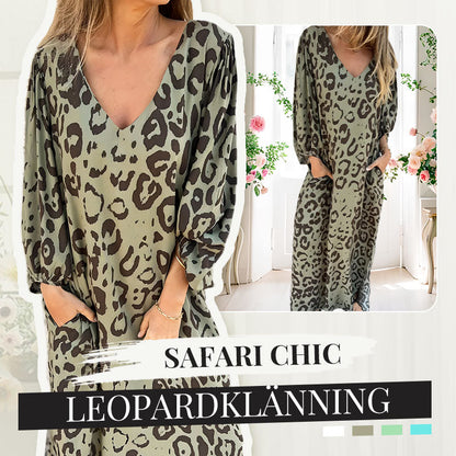💖"Storsäljare - Direkt rabatt 50%!" - Safari Chic Leopardklänning🔥