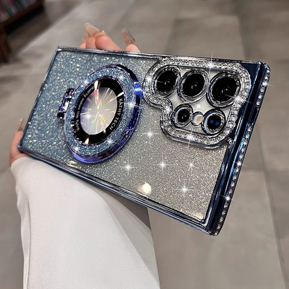 Bländande vikbart fäste som gnistrar Fodralskydd för Samsung S Series