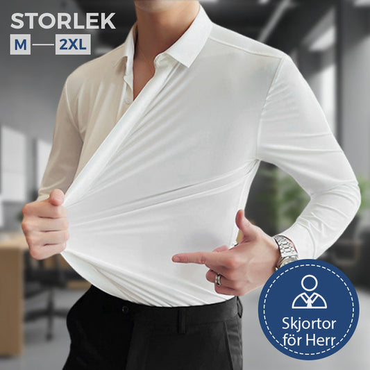 🎉NYHETER 2025✨Herrskjorta med BEHÖVER-INKE-STRYKAS®-teknologi