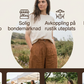 Asymmetriska wrap-shorts i knälängd för damer