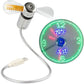 🔥USB-fläkt med LED-klockbelysning