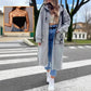🌸 Elegant lång sweatshirt med sidofickor – perfekt för lager-på-lager och ensam