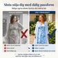 Elegant tvådelat klädset med blommönster för damer