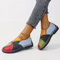💕Platta läderloafers med färgblock för kvinnor🥰🥰