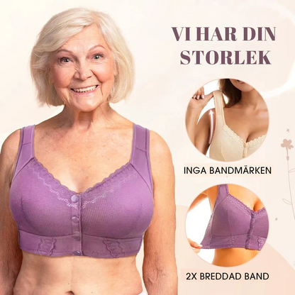 🔥Sista dagen Köp 1 och få 2 gratis 🔥2025 Ny andningsbar bh med framknäppning för äldre