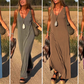 ✨Nyhet för försommar✨Maxi Cami-klänning med V-ringad dam