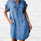 💃Casual Denim Short Sleeve Dress