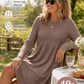 🌸 Ett elegant val ✨Damernas Ribbstickade A-linjeklänning – Elegant Midiklänning med Lång Ärm för Höst och Vinter