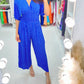 🔥 54% RABATT🔥 Jumpsuit med prickigt tryck och elastisk midja