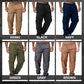🌲👖 Hållbara friluftsbyxor med elastisk midja och fickor