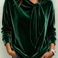 Nyhet✨ 🌸 Oversized blus i glansig sammetskvalitet