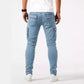 Cargo-byxor i stretchdenim