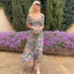 💞Was soll ich morgen anziehen?🌞 Damen Off-the-shoulder V-Ausschnitt Bedrucktes Kleid