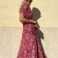 💞Was soll ich morgen anziehen?🌞 Damen Off-the-shoulder V-Ausschnitt Bedrucktes Kleid