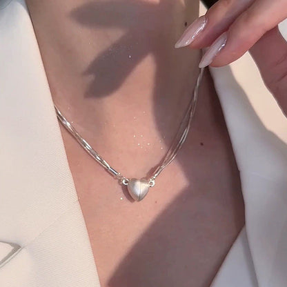 Produkt A💥2025 Hjärtdesign Attraktion Magnethalsband