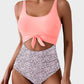 🔥2025 SUMMER 50% OFF🎁Ruched Tie-Knot Tummy Control One-Piece Swimsuit