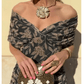 💞Was soll ich morgen anziehen?🌞 Damen Off-the-shoulder V-Ausschnitt Bedrucktes Kleid