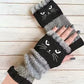 ⚡Christmas Hot Sale 50% OFF!🔥Warm and Cuddly🧤Women's Knitted Fingerless Gloves with Cute Cat Pattern🐱