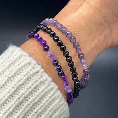 🥰Den bästa gåvan av alla🎁Ametist Stress Relief Beaded Bracelet Set