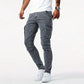 Cargo-byxor i stretchdenim