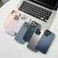 Matte plated tempered glass iPhone case