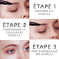 Naturlig ögonbrynspenna med 4 ändar, skapa snabbt snygg ögonbrynsmakeup