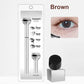 2-i-1 Vattentät Eyeliner & Nedre Ögonfrans Stämpelset med Individuell Flytande Eyeliner