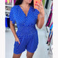 🔥🎁Prickig jumpsuit med V-ringning