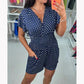 🔥🎁Prickig jumpsuit med V-ringning