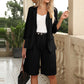 👚🩳 Avslappnat matchande set med öppen topp och bermudashorts