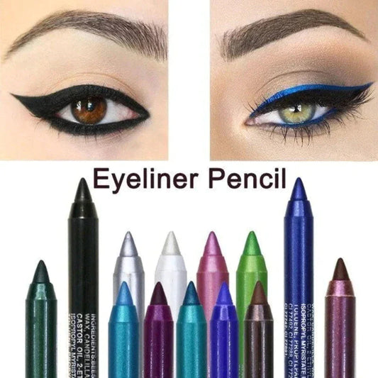💄 50% RABATT! 🎨 14-delars Set med Vattenfast Gel-Eyeliner – Metallisk & Pärlemorskimrande Finish, Långvarig & Smetfri Formula För Perfekt Linning 👁️