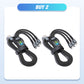 100w supersnabb laddning, transparent 3-i-1-datakabel
