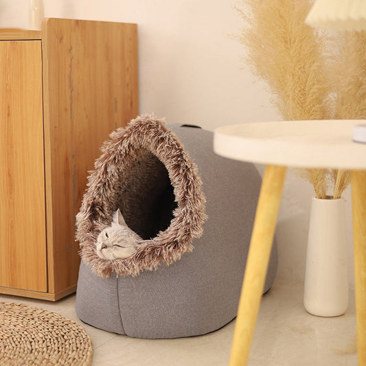 💥 Hot försäljning 🐾 Winter Warm Pet Cave säng