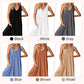 V-ringad ärmlös jumpsuit med vida ben för kvinnor