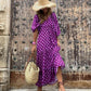 💖SISTA DAGEN FÖRSÄLJNING 57% RABATT💖 Elegant boho maxiklänning för kvinnor med puffärmar👗