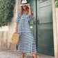 💖SISTA DAGEN FÖRSÄLJNING 57% RABATT💖 Elegant boho maxiklänning för kvinnor med puffärmar👗