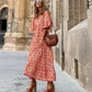 💖SISTA DAGEN FÖRSÄLJNING 57% RABATT💖 Elegant boho maxiklänning för kvinnor med puffärmar👗