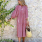 💖SISTA DAGEN FÖRSÄLJNING 57% RABATT💖 Elegant boho maxiklänning för kvinnor med puffärmar👗