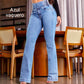 🎁2026 Nyinkommet - 49% rabatt👖 Högmidjade stretchiga utsvängda jeans