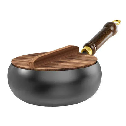 🎁🔥Kvalitetssäkring + Giftfritt🔥Obelagd tjock järngryta