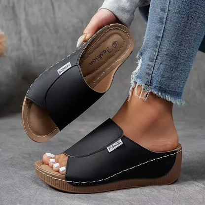 🔥Casual Wedge Slide-sandaler för kvinnor