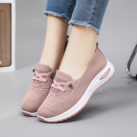 Lätta, andningsbara slip-on fritidsskor för kvinno