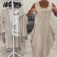 👗Enkel Klänning med Fickor och Ärmlös
