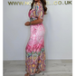 🌷Summer Hot Sale-49% rabatt🩵Bohemisk jumpsuit med vida ben och tryck