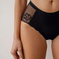 🔥 Köp 1 få 2 gratis 🔥Damtröja med sexiga blommor och spets i mesh
