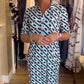 ✨Fånga sommarkänslan i vårvinden✨👗NYHET! Skjortkrage Geometrisk Print Kortärmad Klänning